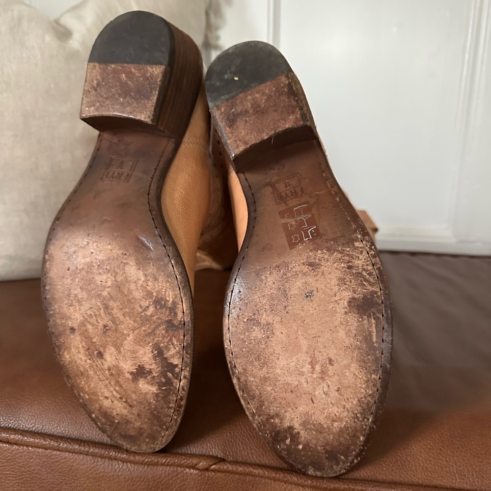 Frye Perforated Leather Cowboy Boots - Picture 5 of 5